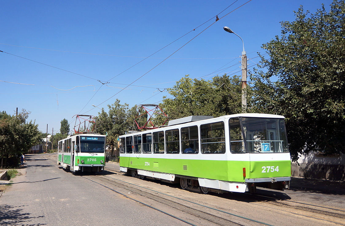 Ташкент, Tatra T6B5SU № 2754; Ташкент, Tatra T6B5SU № 2705