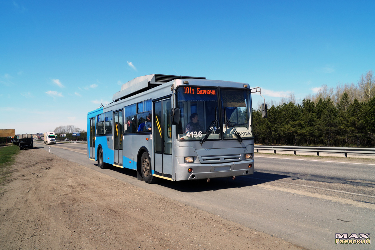 Барнаул, СТ-6217М № 4136; Барнаул — Обкатка троллейбусного маршрута №101 (Барнаул-Новоалтайск)