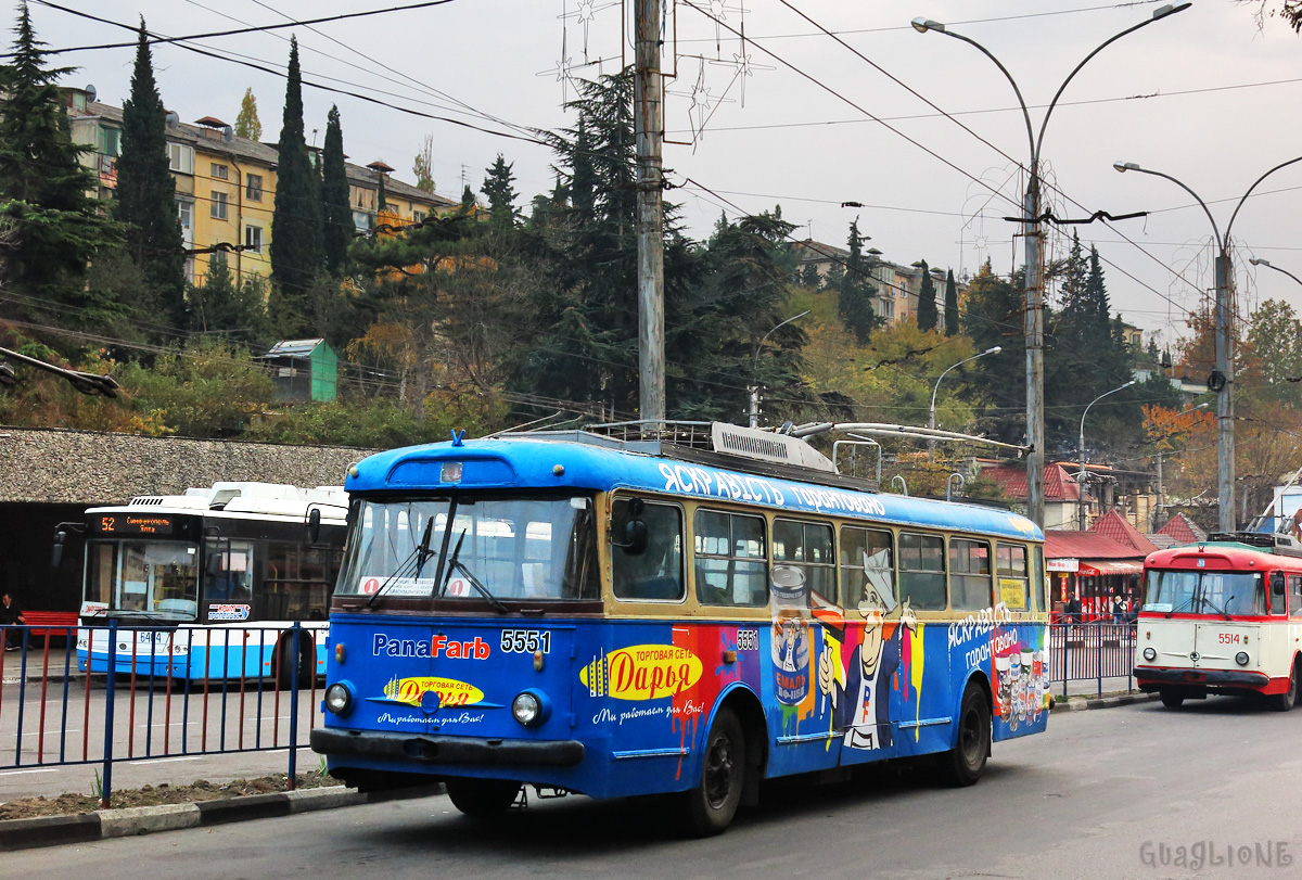 Крымский троллейбус, Škoda 9Tr21 № 5551