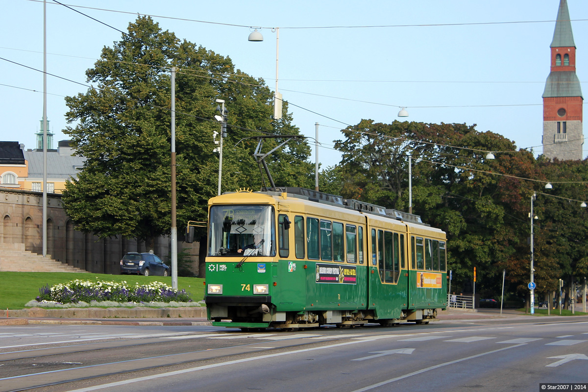 Helsinki — Espoo, Valmet MLNRV2 Nr. 74