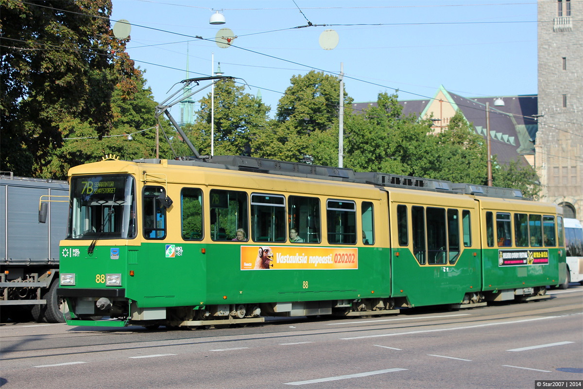Helsinky — Espoo, Valmet MLNRV2 č. 88