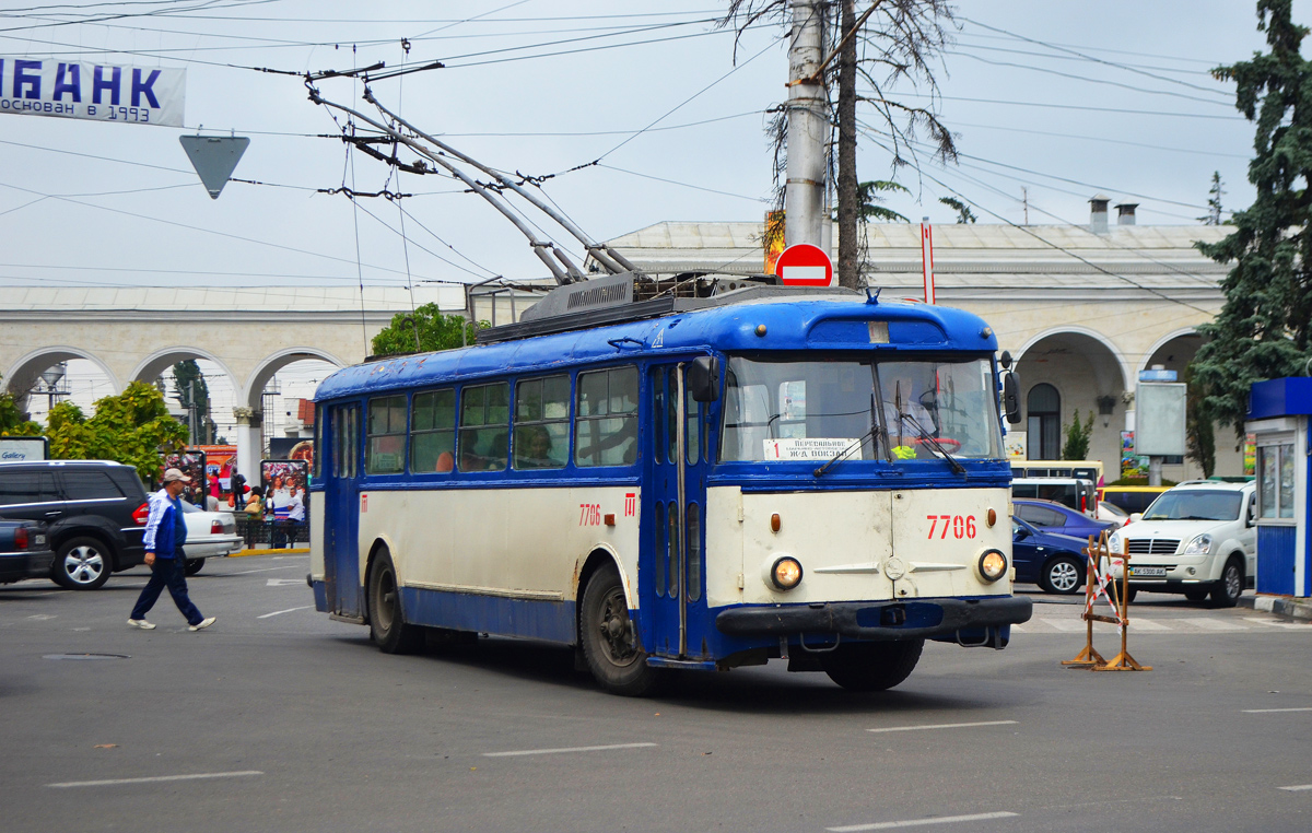 Крымский троллейбус, Škoda 9TrH27 № 7706