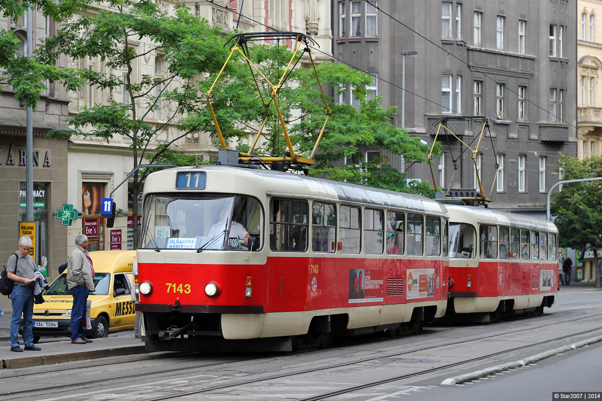 Прага, Tatra T3SUCS № 7143