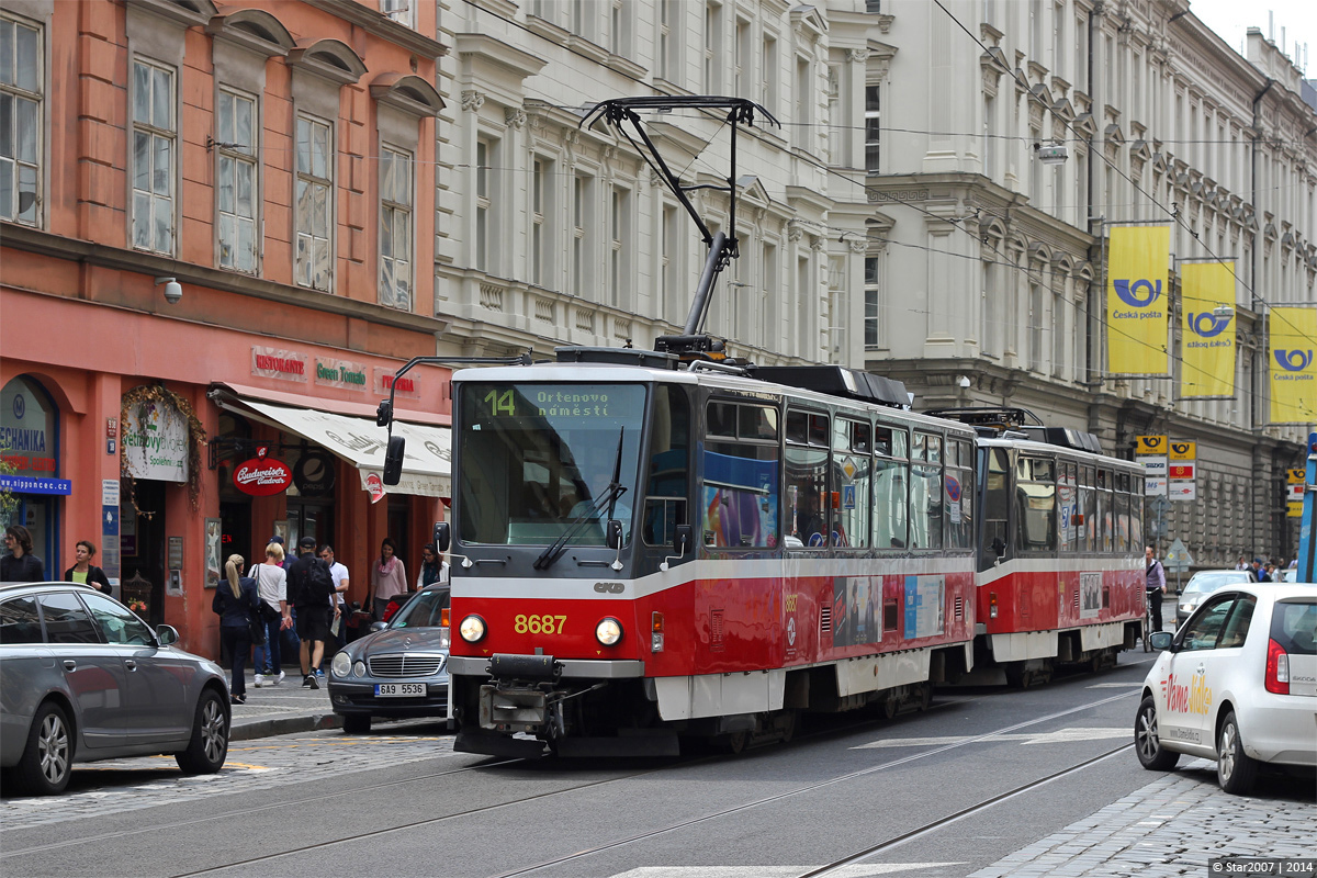 Прага, Tatra T6A5 № 8687