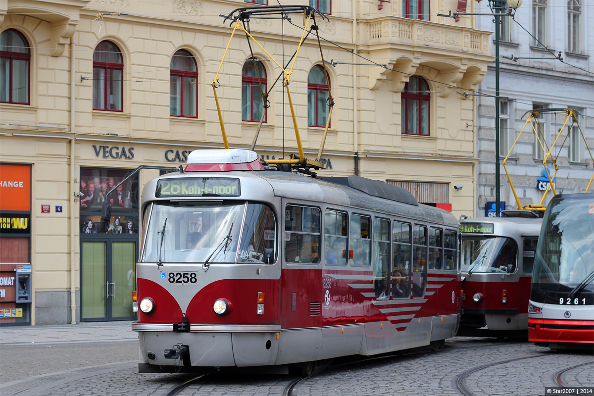 Прага, Tatra T3R.PLF № 8258