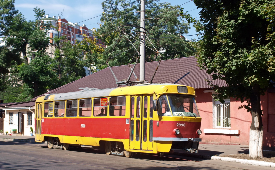 Одесса, Tatra T3SU (двухдверная) № 2990