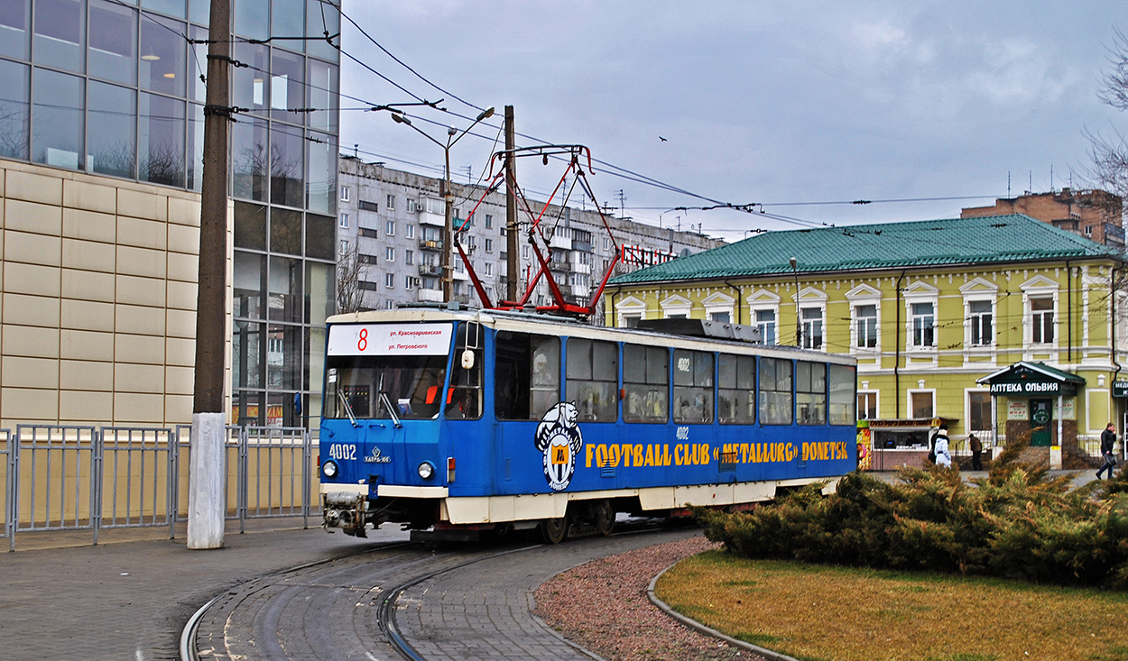 Donetsk, Tatra-Yug T6B5 № 4002