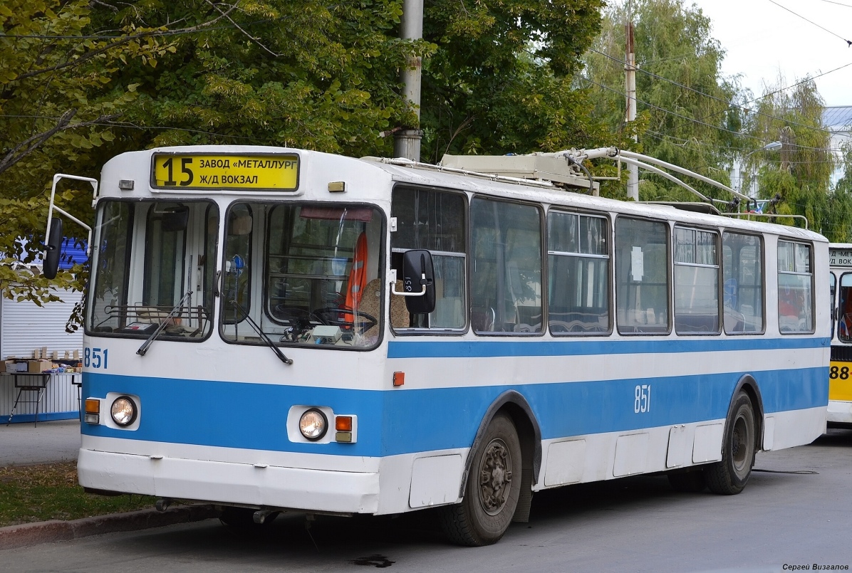 Самара, ЗиУ-682В-012 [В0А] № 851; Самара — Конечные станции и кольца (троллейбус)