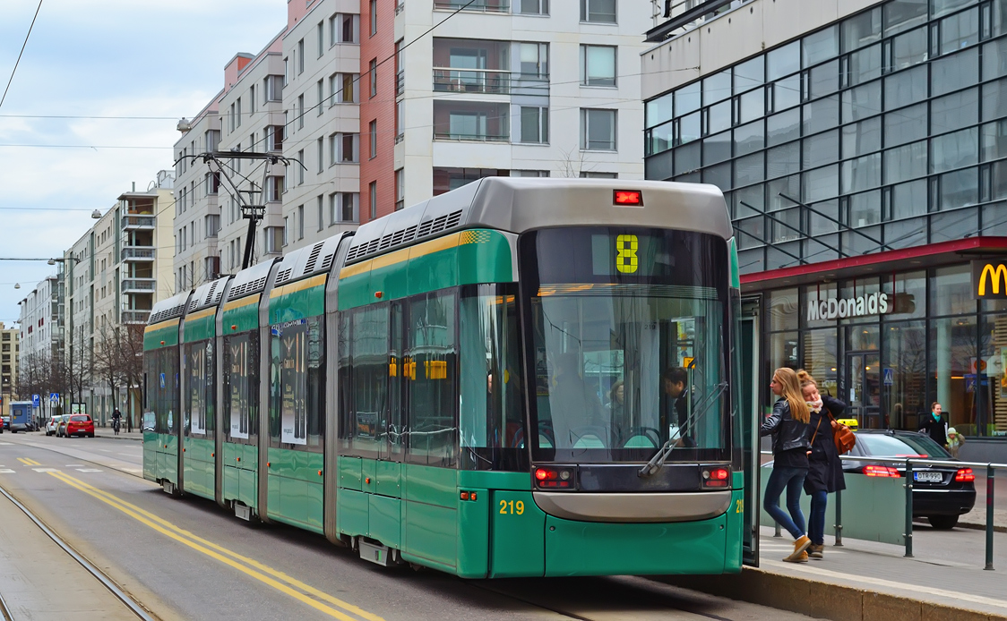 Helsinki — Espoo, Bombardier Variotram MLRV1 — 219