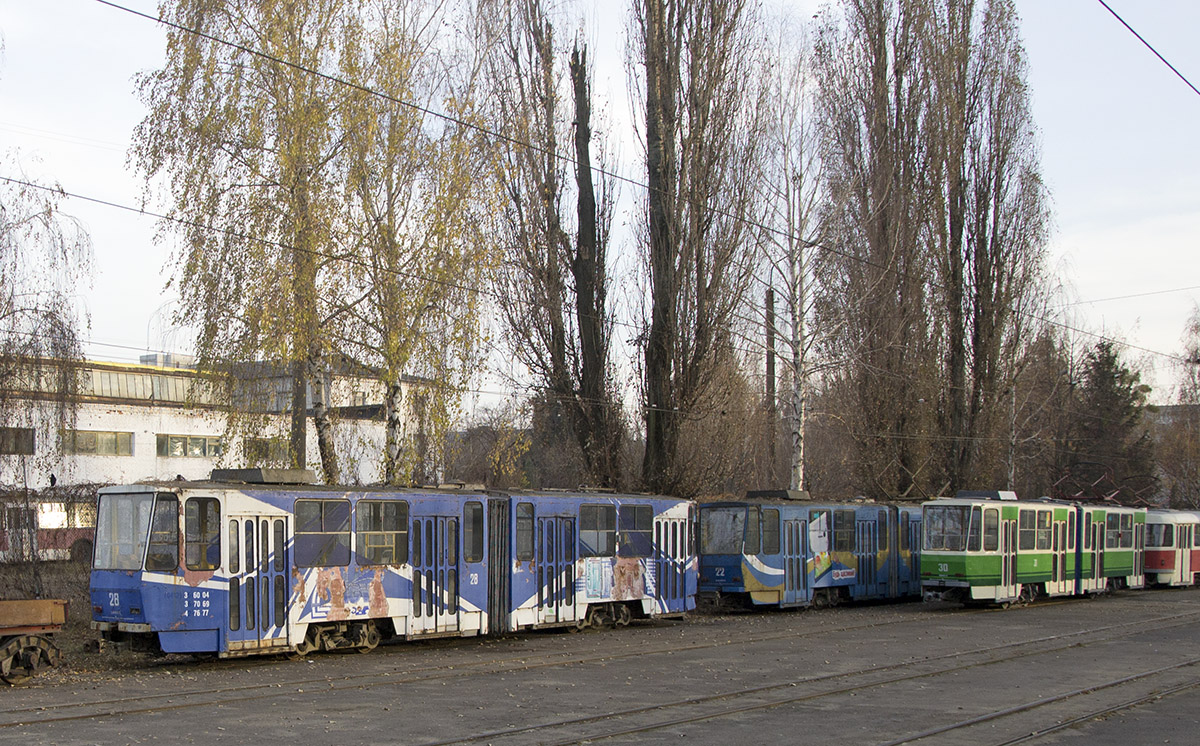 Житомир, Tatra KT4SU № 28; Житомир, Tatra KT4SU № 22; Житомир, Tatra KT4SU № 30