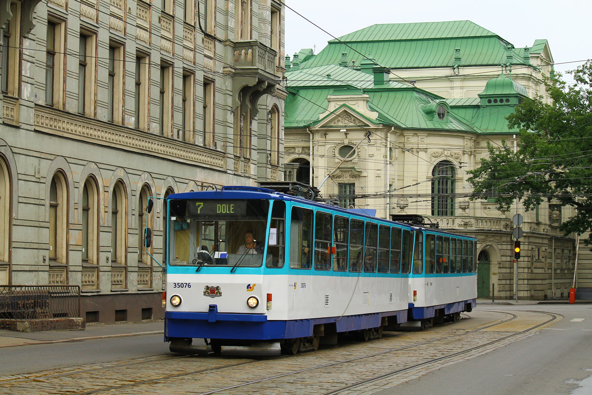 Рига, Tatra T3MR (T6B5-R) № 35076