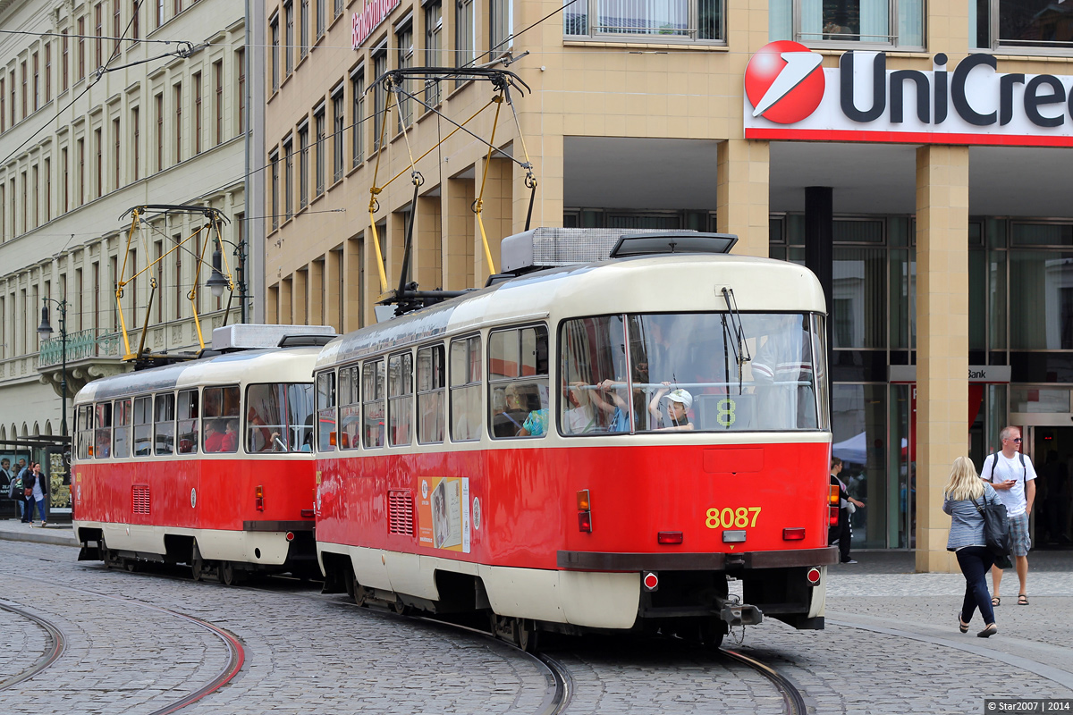 Прага, Tatra T3M2-DVC № 8087