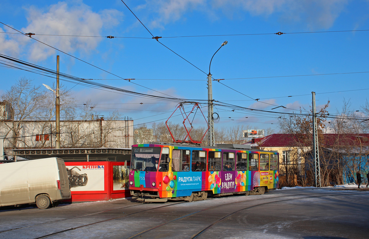 Екатеринбург, Tatra T6B5SU № 753