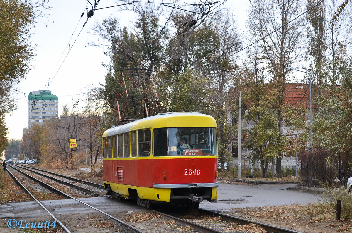 Волгоград, Tatra T3SU (двухдверная) № 2646