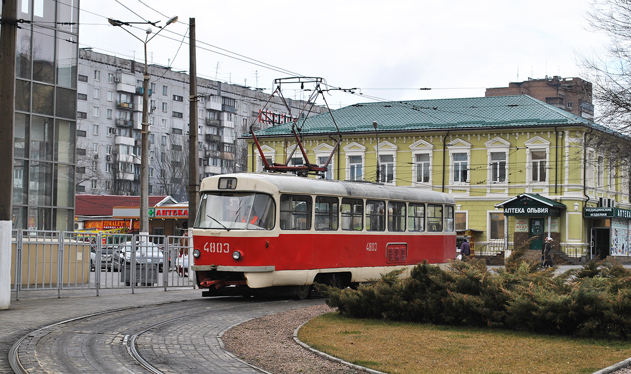 Донецк, Tatra T3SU (двухдверная) № 4803