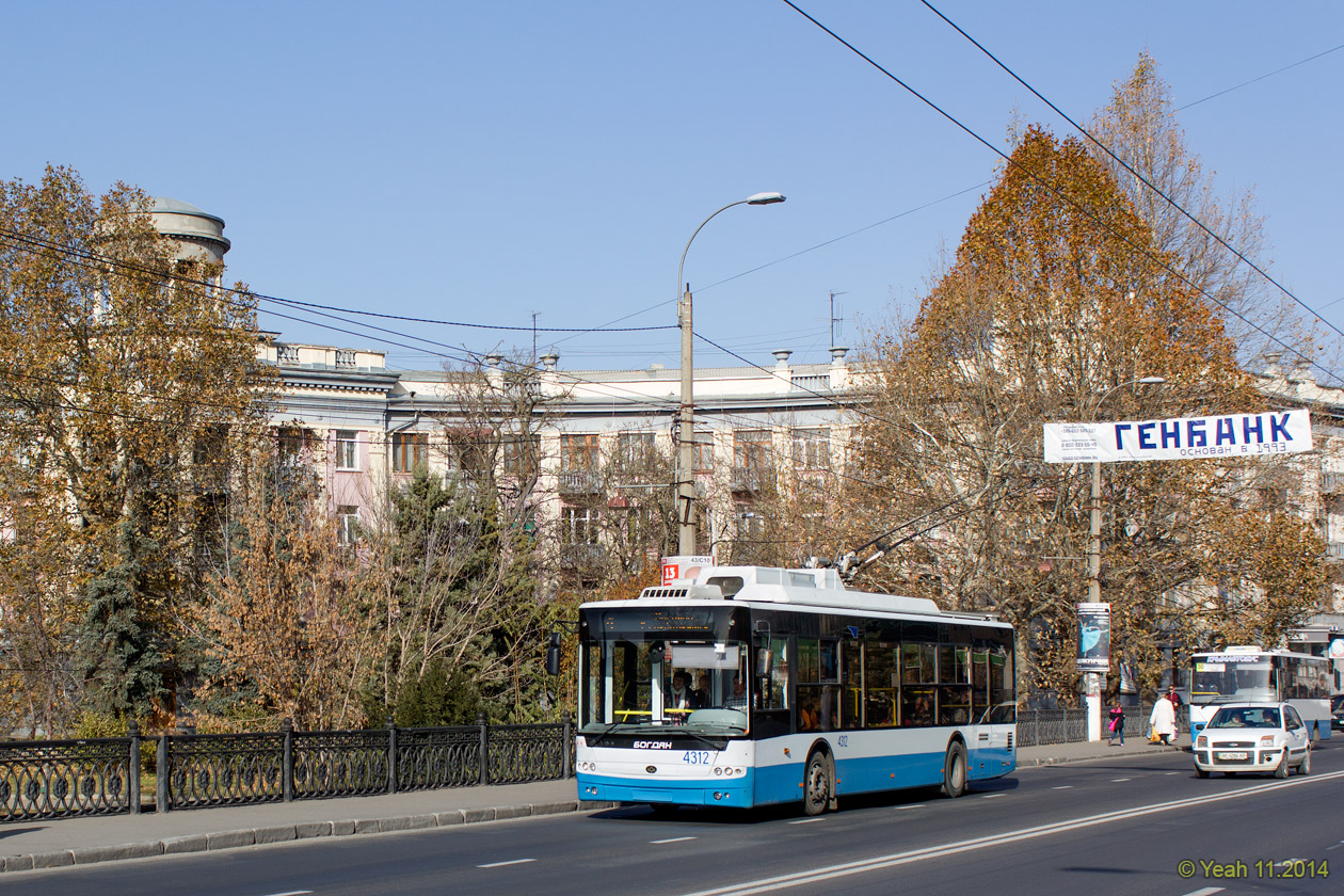 Крымский троллейбус, Богдан Т70110 № 4312