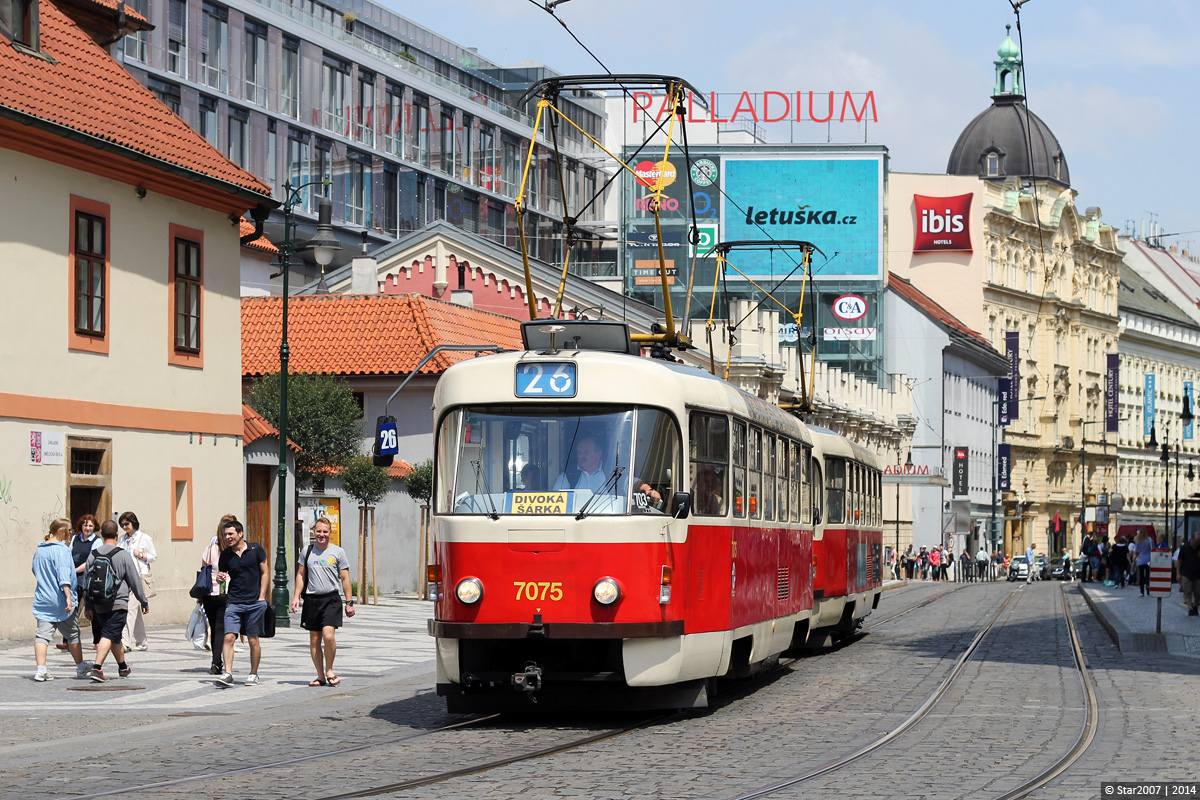 Prága, Tatra T3SUCS — 7075