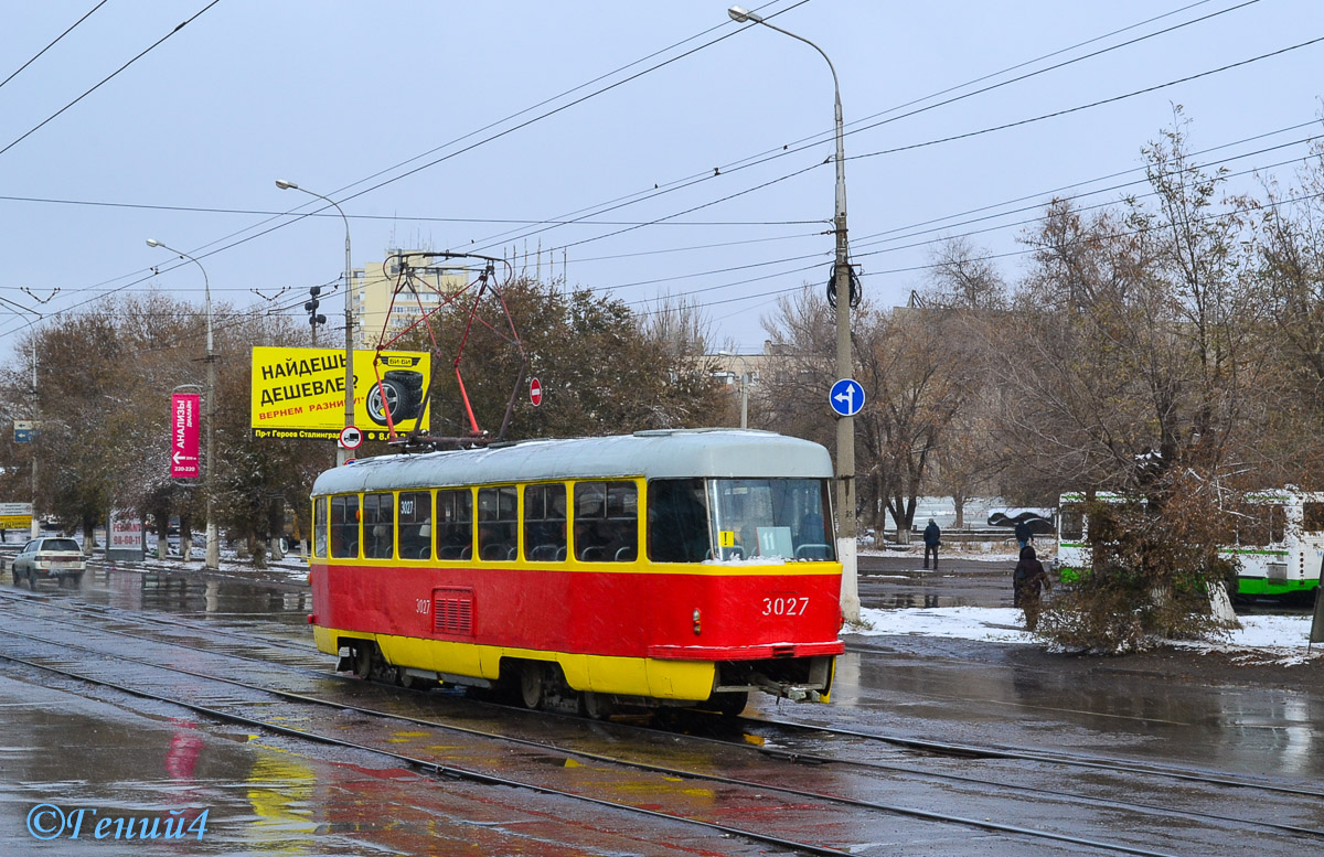 Wolgograd, Tatra T3SU (2-door) Nr. 3027