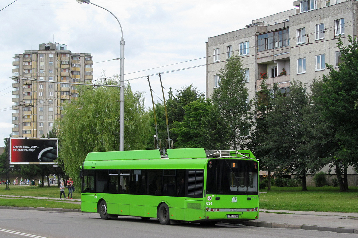Каунас, Solaris Trollino III 12 AC № 034
