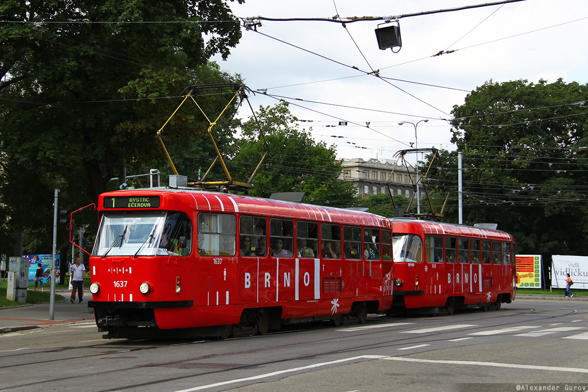 Брно, Tatra T3G № 1637
