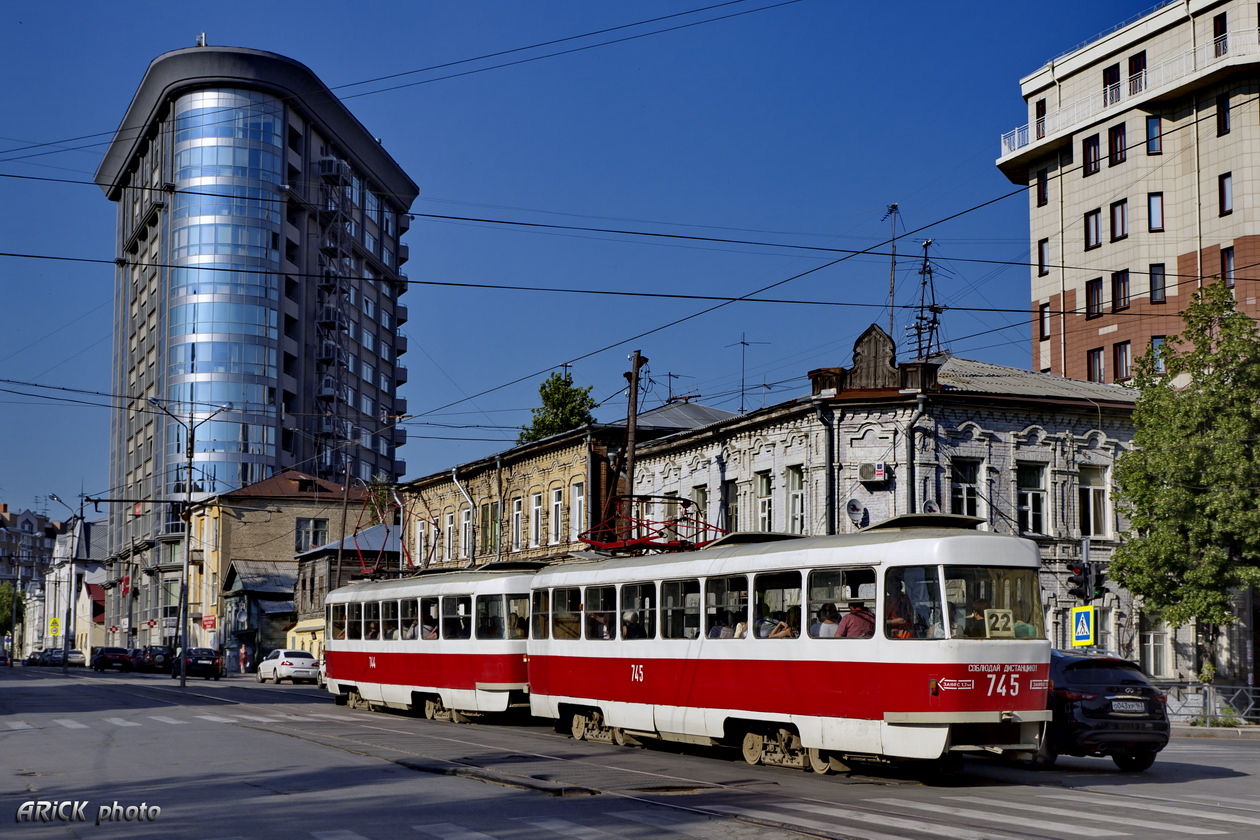 Самара, Tatra T3SU (двухдверная) № 745