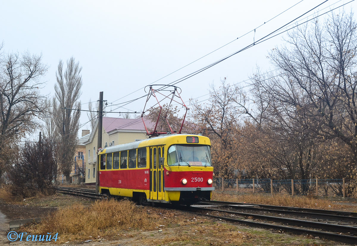 Волгоград, Tatra T3SU (двухдверная) № 2500