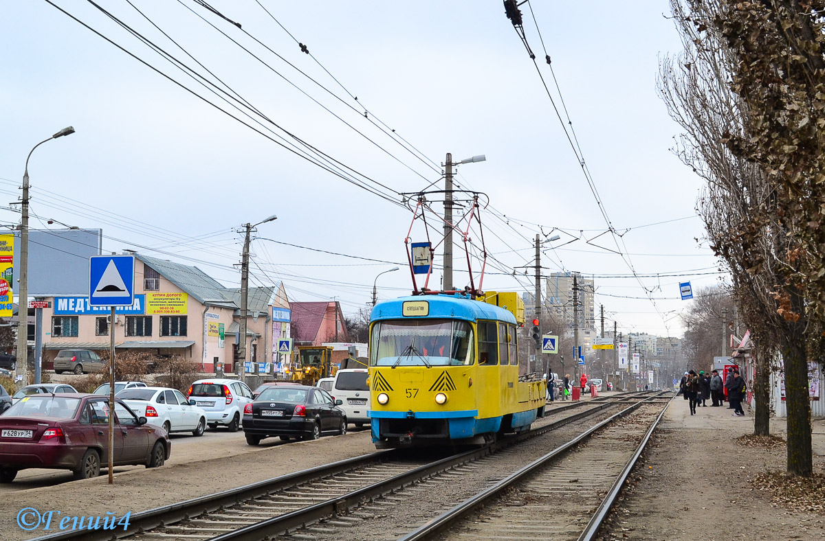 Wołgograd, Tatra T3SU (2-door) Nr 57