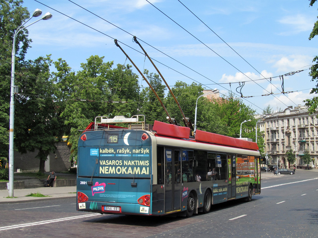 Вильнюс, Solaris Trollino II 15 AC № 2691