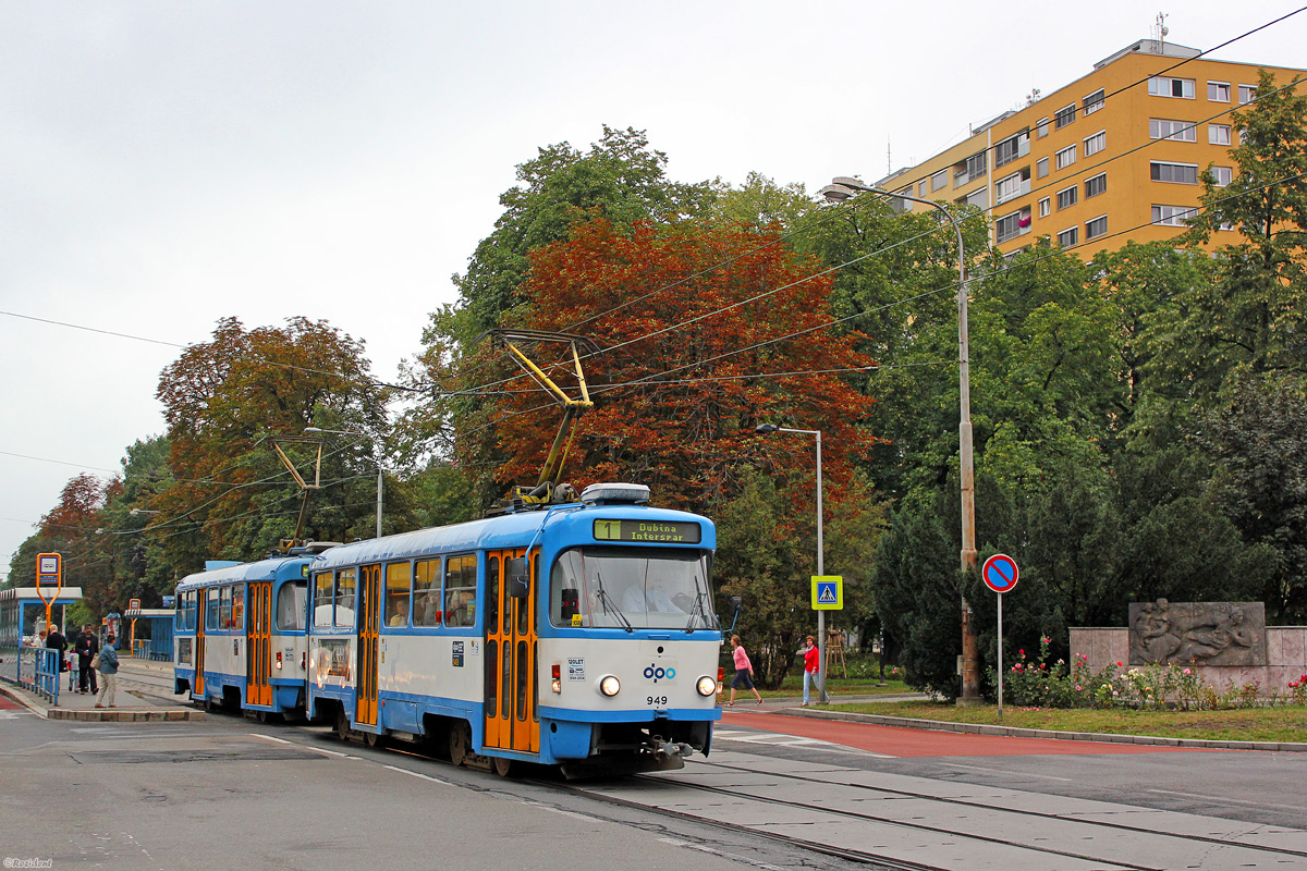 Острава, Tatra T3R.P № 949