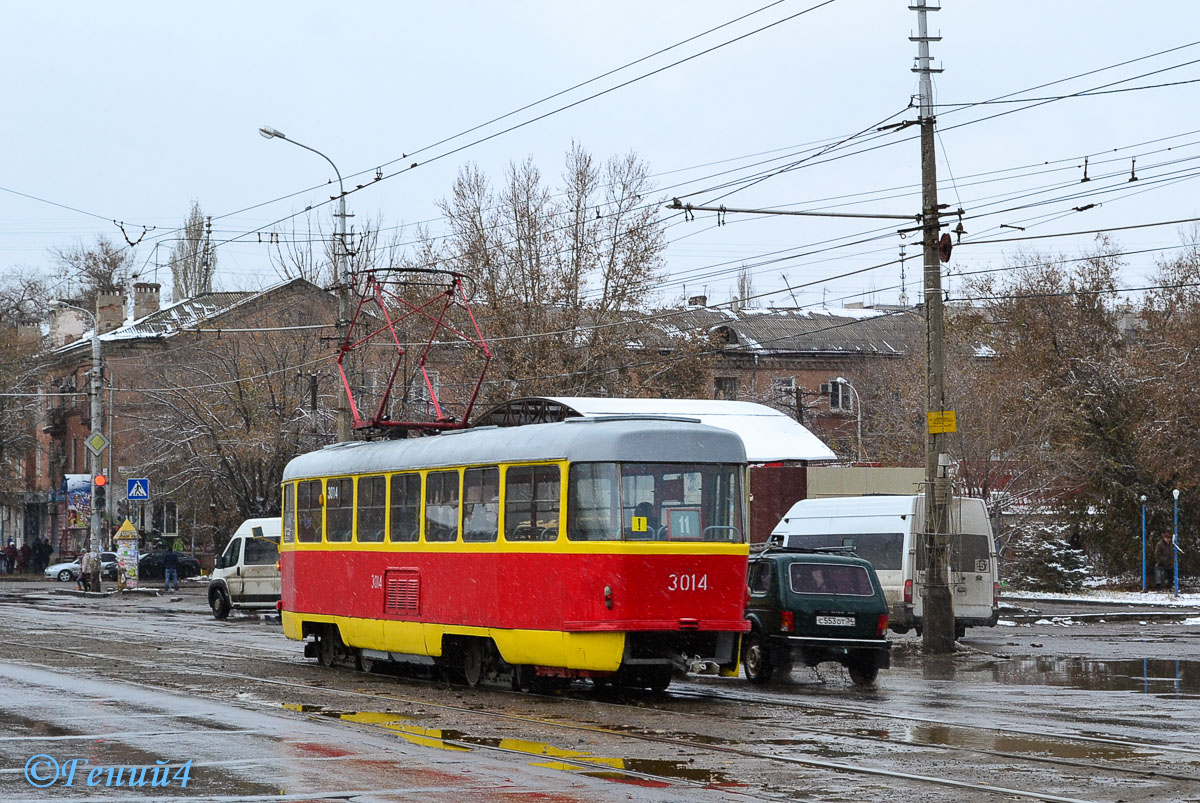 Волгоград, Tatra T3SU (двухдверная) № 3014