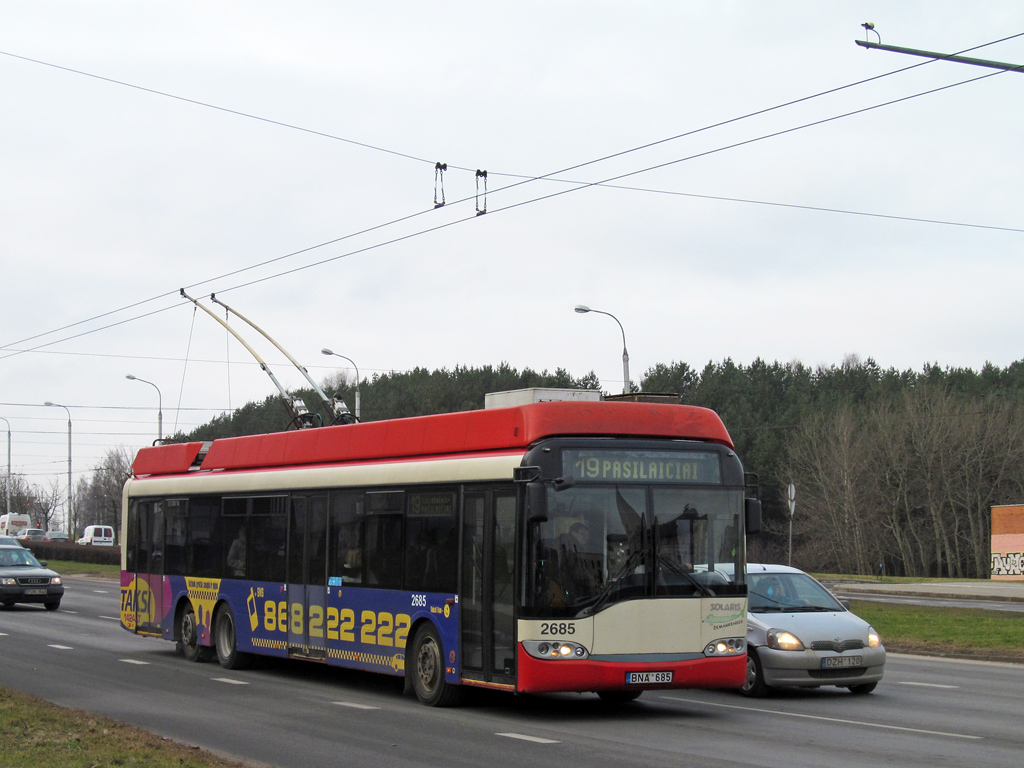 Вильнюс, Solaris Trollino II 15 AC № 2685 Вильнюс, Solaris Trollino II 15 AC № 2685