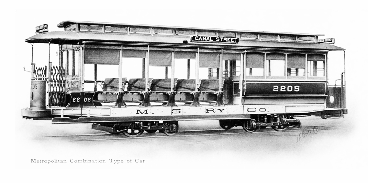 New York City, Brill 4-axle motor car № 2205