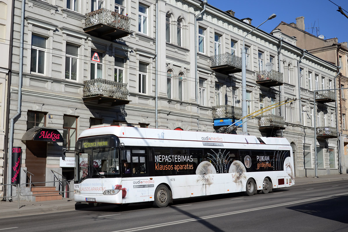 Vilnius, Solaris Trollino II 15 AC Nr. 1678