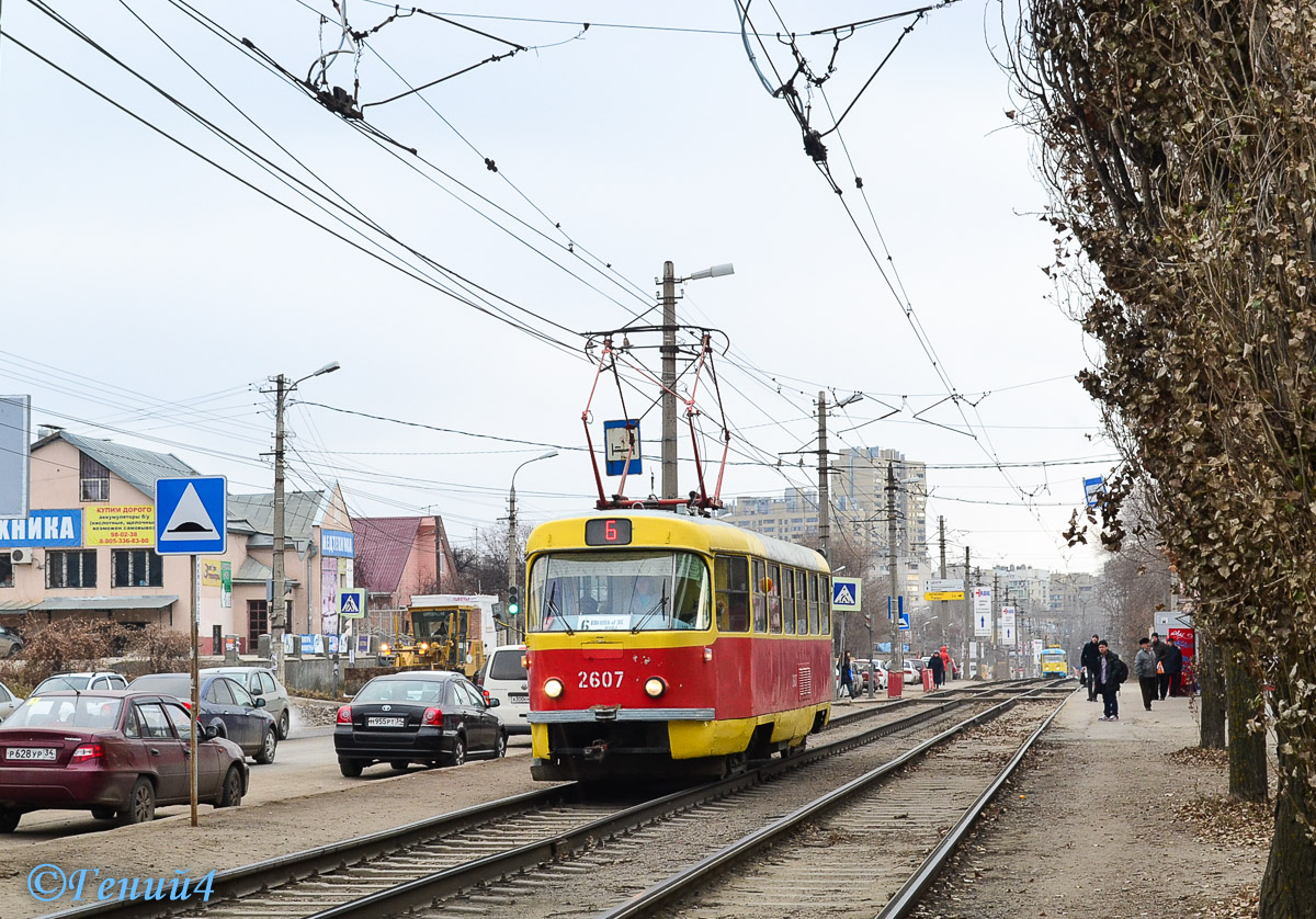 Волгоград, Tatra T3SU (двухдверная) № 2607