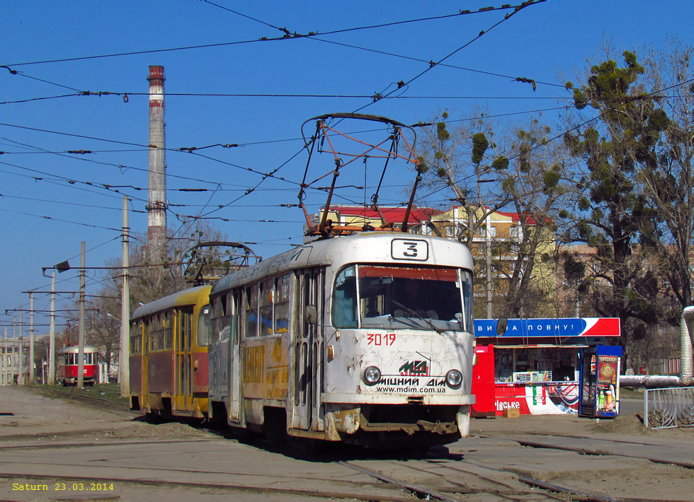 Харьков, Tatra T3SU № 3019