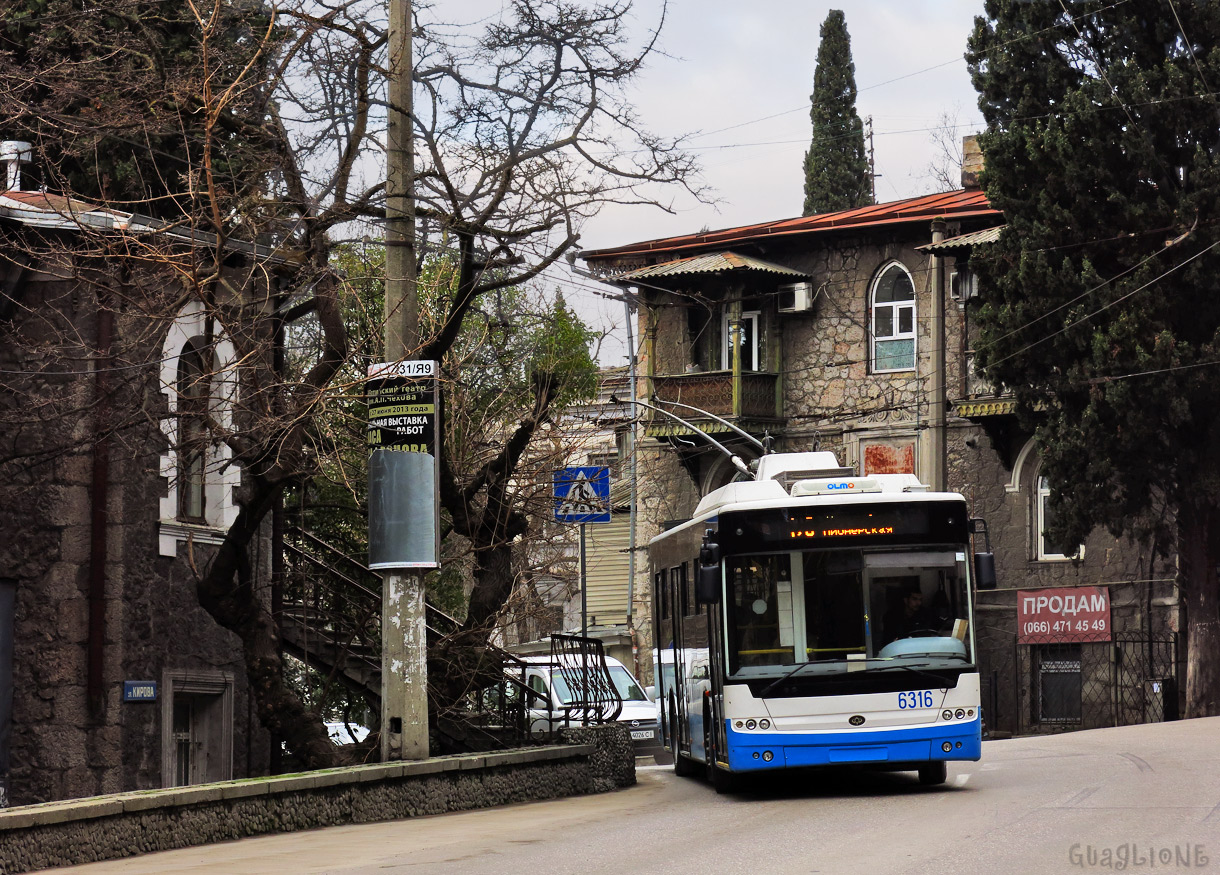 Кримський тролейбус, Богдан Т60111 № 6316