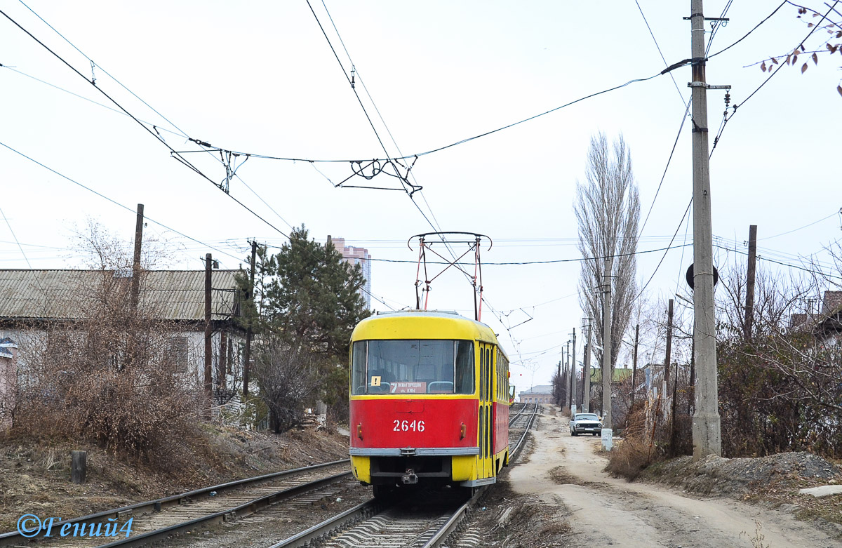 Волгоград, Tatra T3SU (двухдверная) № 2646