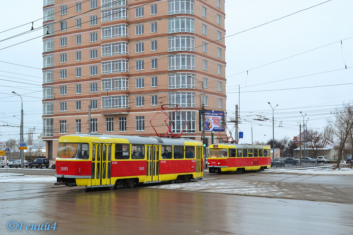 Волгоград, Tatra T3SU № 2695; Волгоград, Tatra T3SU № 2740