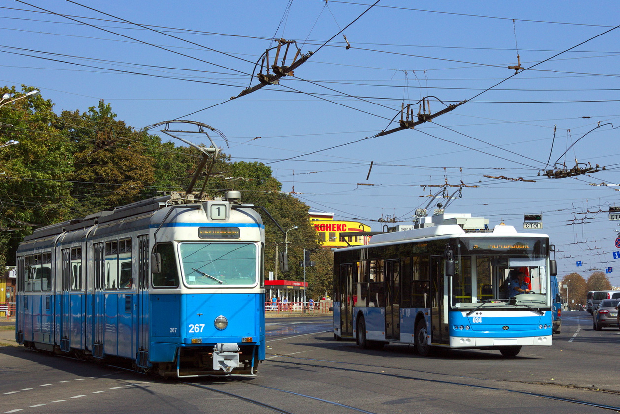 Винница, SWS/SIG/BBC Be 4/6 "Mirage" № 267; Винница, Богдан Т70117 № 034