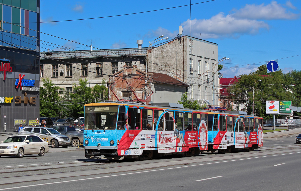 Екатеринбург, Tatra T6B5SU № 766