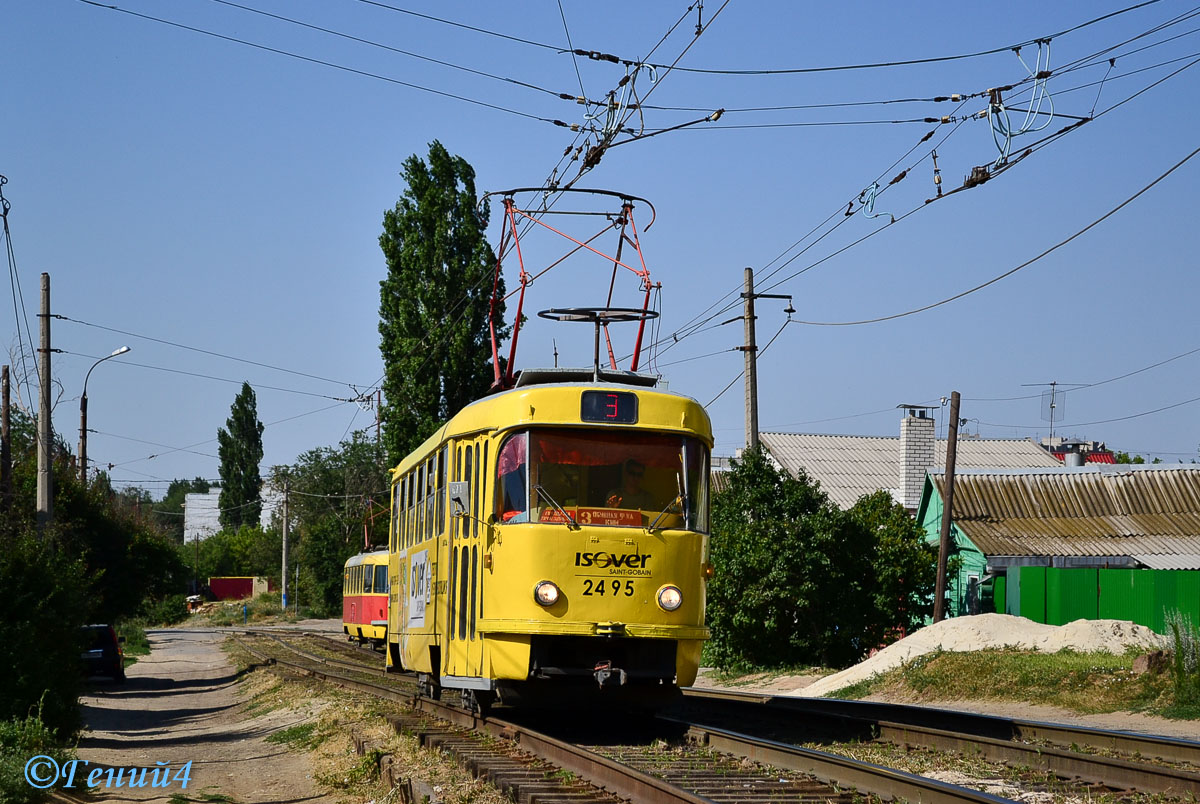 Volgograda, Tatra T3SU (2-door) № 2495