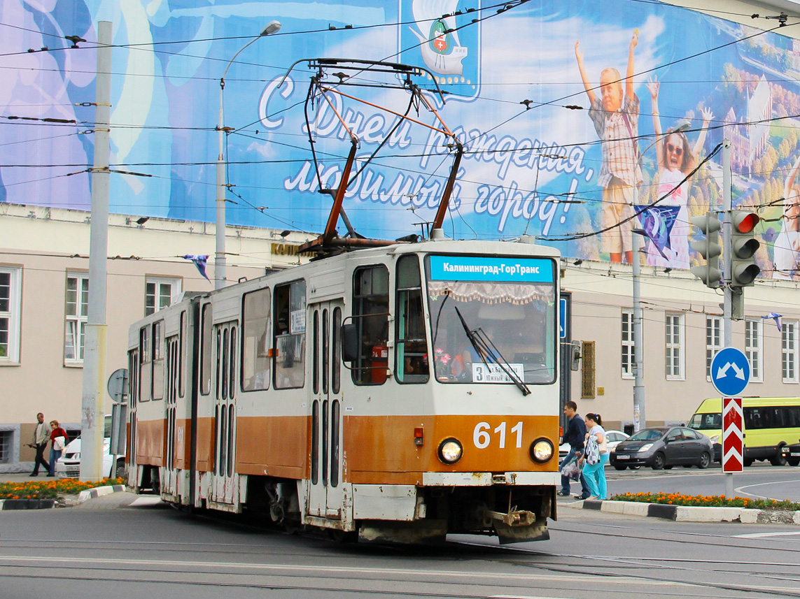 Калининград, Tatra KT4D № 611