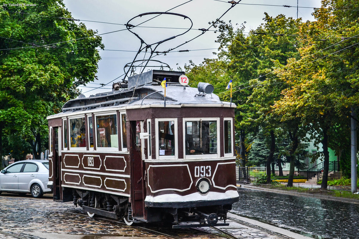 Львов, Двухосный моторный Sanok № 093; Львов — Парад трамваев по случаю 23 годовщины Независимости Украины