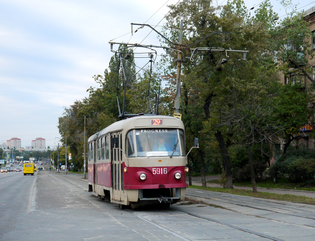 Киев, Tatra T3P № 5916