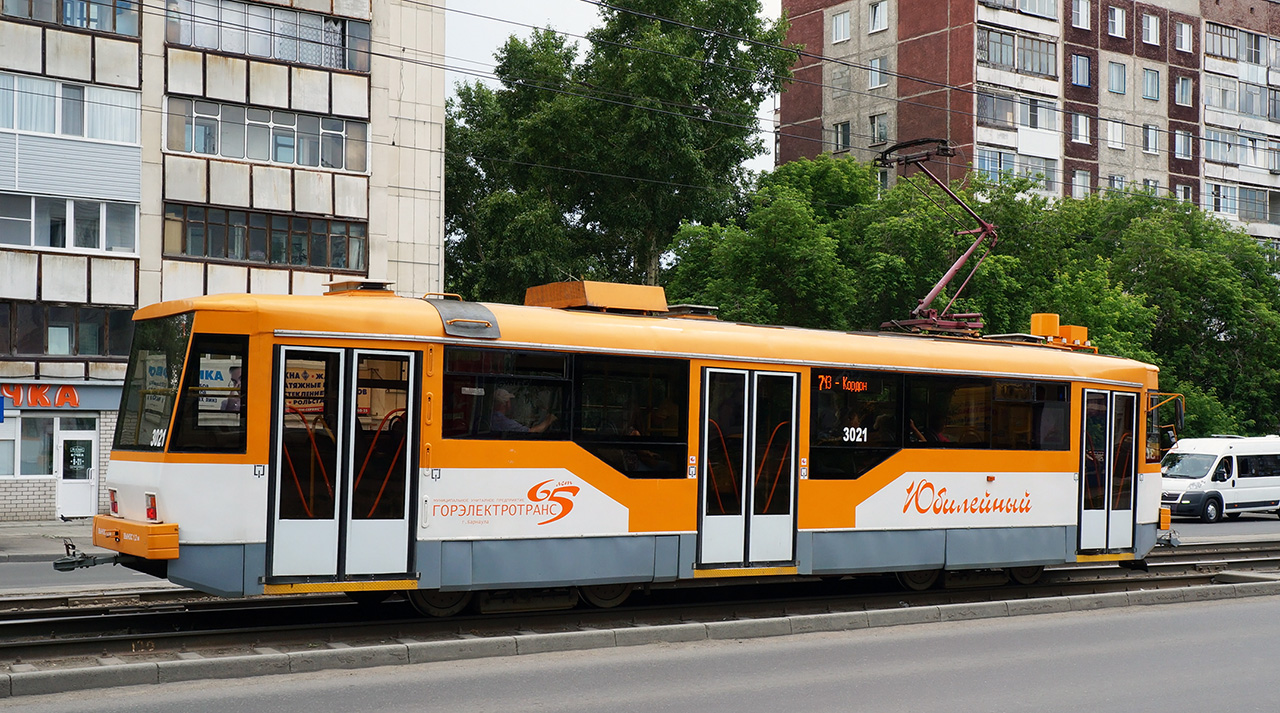 Барнаул, Tatra T3SU КВР Барнаул № 3021