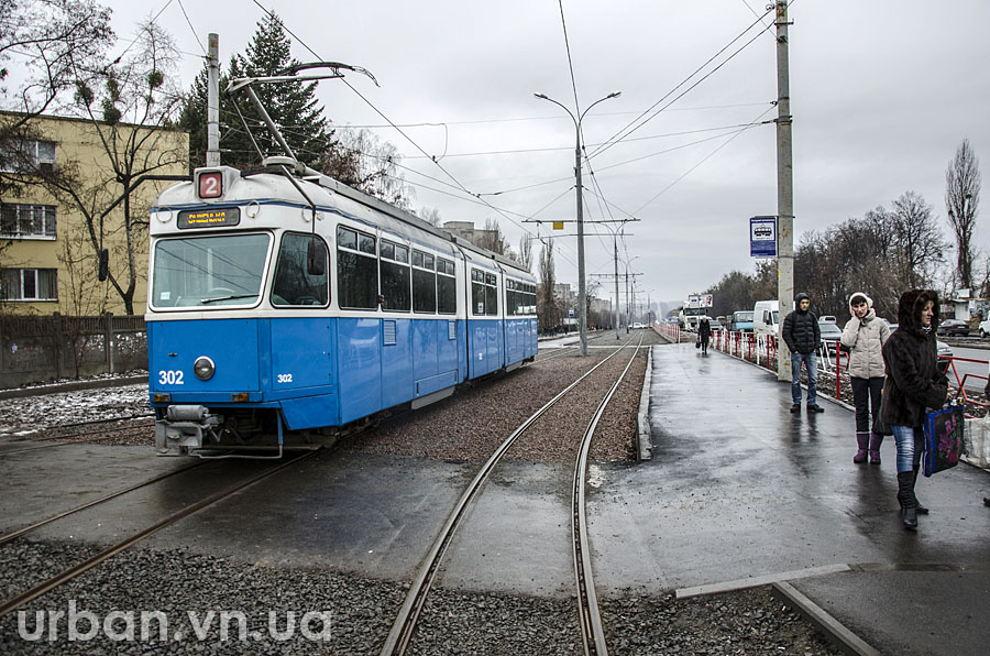 Vinnica, SWS/SIG/BBC Be 4/6 "Mirage" № 302; Vinnica — Construction of the tram line “Vyshenka— Barske shose”