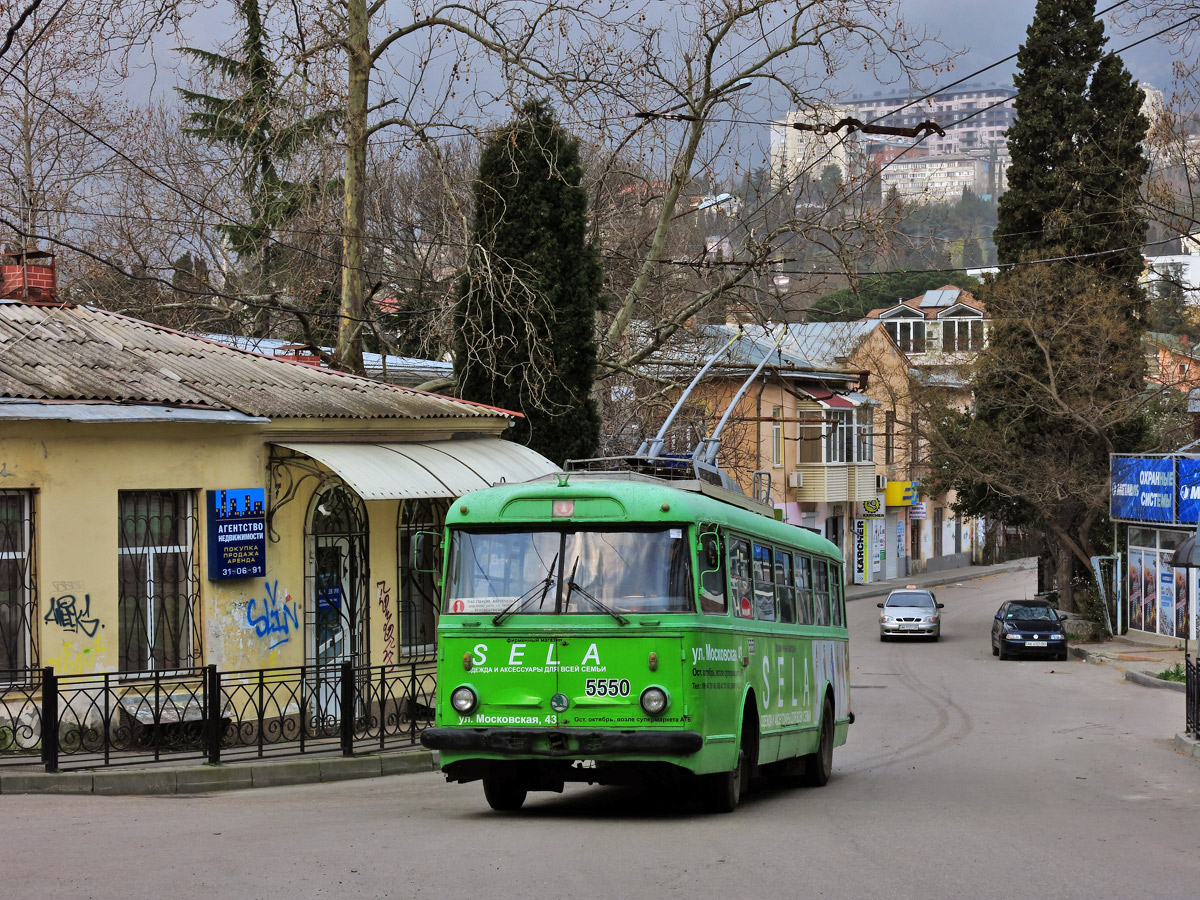 Крымский троллейбус, Škoda 9Tr21 № 5550