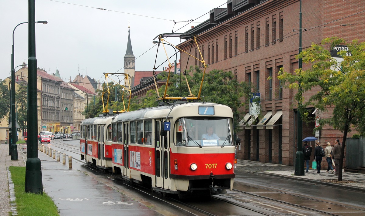 Prague, Tatra T3SU № 7017