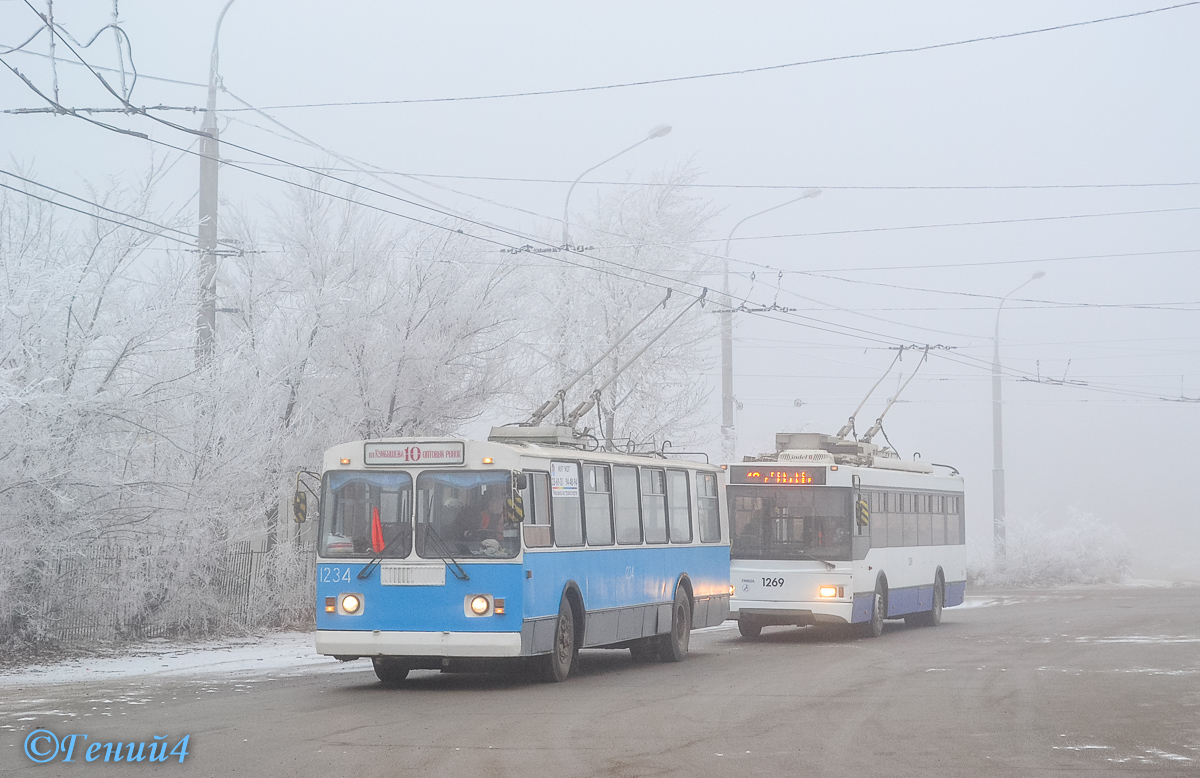 Волгоград, ЗиУ-682Г-012 [Г0А] № 1234; Волгоград, Тролза-5275.03 «Оптима» № 1269