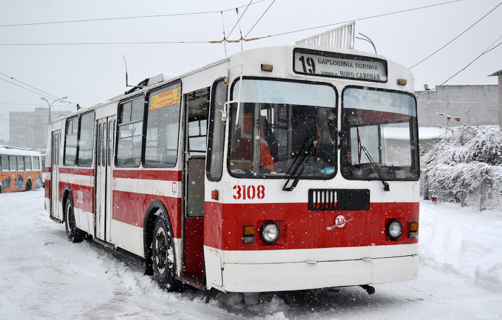 Самара, ЗиУ-682В-012 [В0А] № 3108; Самара — Троллейбусное депо № 3